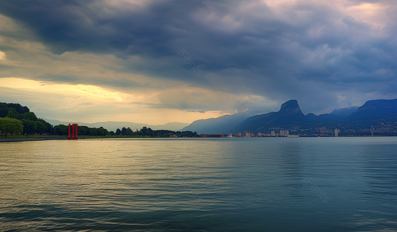 浓密乌云自然景点落日山水风景,高清,摄影图,摄影图片,图片大全,摄影图免费下载